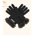 Gros hiver Mesdames en gros main gants en cachemire pleine doigts gants